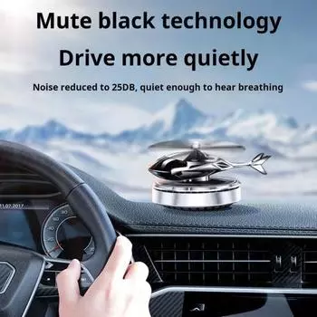 Освежитель воздуха на солнечной энергии, самолет-истребитель, автомобильный освежитель воздуха, креативная форма, автодиффузор эфирного масла, автомобильный орнамент чёрный