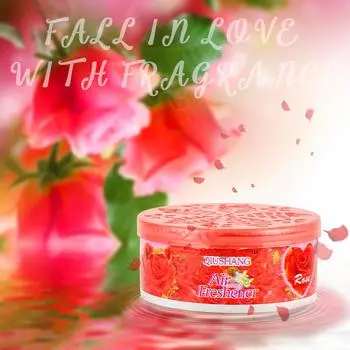 Освежитель воздуха Твердый освежитель воздуха для салона автомобиля Длительный популярный автомобильный парфюм Аромат для автомобиля Стойкий аромат Универсальный востребованный 4 аромата ярко-розовый