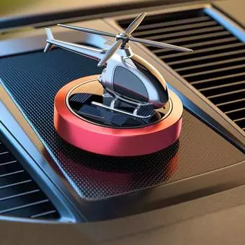 Освежитель воздуха Вертолет Украшения Солнечная энергия Вращающийся ароматерапевтический диффузор Духи для интерьера Аксессуары для украшения чёрный