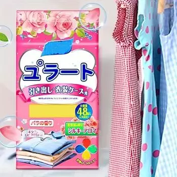 Освежители гардероба с цветочным ароматом, 48 предметов — влагостойкие и устойчивые к плесени, добавляют свежести домашнему декору