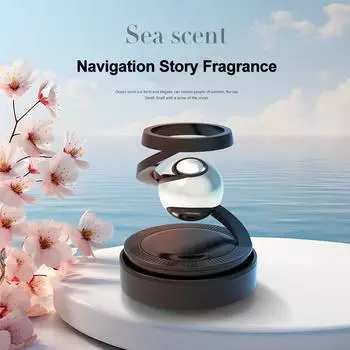 Освежители воздуха для автомобилей, вращающиеся на солнечных батареях, автомобильные ароматизаторы, диффузоры для духов и дезодорантов, аксессуары для салонов автомобилей чёрный