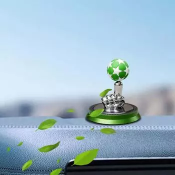 Освежители воздуха для автомобиля на солнечных батареях Вращающийся ароматизатор для ароматерапии Вращающийся автомобильный парфюм Ароматизатор для автомобиля-трансформера зелёный