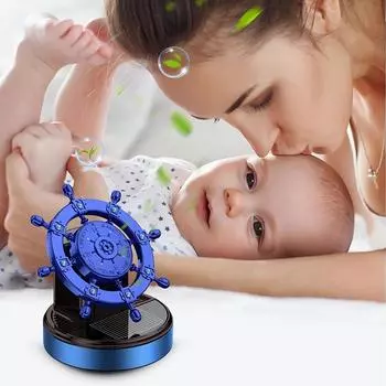 Освежители воздуха для автомобиля с вращающимися солнечными батареями, автомобильные духи, снимающие стресс и очищающие запахи для домашнего офиса чёрный