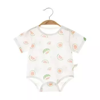 От 0 до 12 месяцев детское боди для новорожденных, летний тонкий комбинезон для маленьких девочек и мальчиков, повседневный треугольный костюм для восхождения, хлопковый комбинезон с принтом для малышей 59