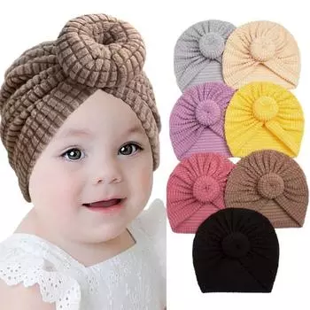 От 0 до 2 лет зима-весна детская шапочка для мальчиков и девочек однотонная шапка мягкий эластичный бархатный чепчик для новорожденных милые теплые аксессуары для малышей чёрный