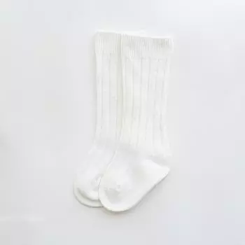 От 0 до 5 лет Осень Зима Теплые Детские Малышовые Младенческие Детские Девочки Мальчики Однотонные Вязаные Длинные Носки Хлопковые Гольфы Новорожденный Ребенок 0 to 6M