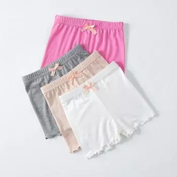 От 3 до 10 лет летние защитные шорты для маленьких девочек, детская одежда для маленьких девочек, хлопковые повседневные мягкие короткие трусы 100