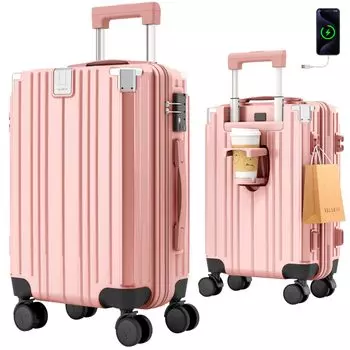 от Active CAx Активный чемодан для переноски Чехол для переноски Сумка с держателем для напитков и USB-портом от Japanese Неограниченная гарантия на некоторые детали Замок TSA с двумя замками