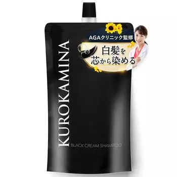 от AGA Clinic x Pharmaceutical KUROKAMINA Крем-краска для седых волос, шампунь-оттенок для чувствительных волос, 300 г [совместная разработка компании] Шампунь, Шампунь, Шампунь,