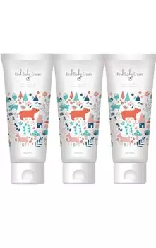 от активного KindBodyCream Для тех, кто живет с животными Крем для рук 100 г x 3 флакона в наборе Без запаха Сделано в Японии Без внешней коробки [Под присмотром грумера]