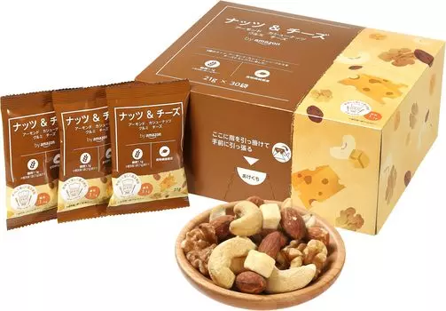 от Amazon Nuts Cheese 30P в индивидуальной упаковке 21 г и