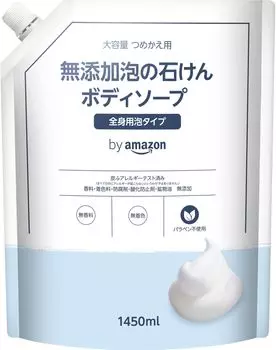 от Amazon пенное мыло для тела большой емкости сменный блок 1450 мл без добавок (СОЛИМО)