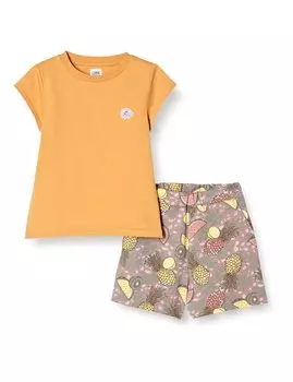 от Beams Верхний и нижний комплект, шорты верблюжьего цвета 130 [Look Mini] & верблюд