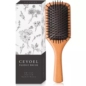 от beauty CEVOEL Paddle Brush Hair Brush Brush для красивого расчесывания волос [Профессионалы под наблюдением] [Волосы на голове] (S)