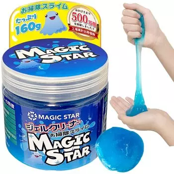 от чистки Гель-очиститель клавиатуры чистка автомобиля слизь японский пробный тип компьютерный очиститель клей удаление пыли MAGIC STAR 160 г x [Рекомендуется