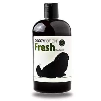 от DOGGY POTION Dog and Cat Натуральный зеленое яблоко для чувствительных собак и крупных пород, 10-кратный разбавленный шампунь [рекомендуется ветеринарами], 98% ингредиентов,