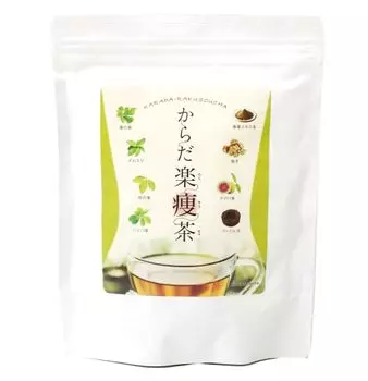 от Karada Raku Чай для похудения Чайные пакетики x 30 пакетов Чай Джимнема Листья гуавы Raku Чай для похудения Чай для похудения и здоровья [Разработано фармацевтом] 3,5 г