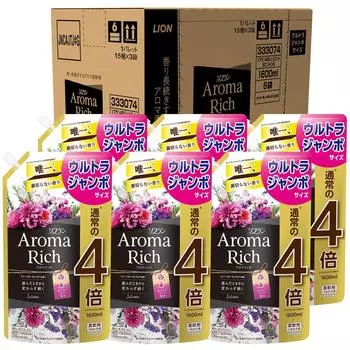 от large Soflan Aroma Rich Juliet Floral Aroma Softener Refill Ultra Jumbo 1600 мл x 6 шт. набор [Продан ящик, емкость] (Сладкий Аромат)