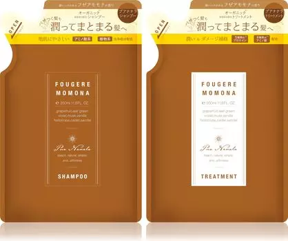 от Miyu Pua Nanala Шампунь Сменный блок Лечение Сменный блок 350 мл каждая Аминокислота Органический Fuzeamomona Аромат [Производство Ikeda] &