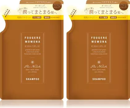 от Miyu Pua Nanala Шампунь Сменный блок 350 мл с органическим аминокислотным ароматом Fuzeamomona [Производство Ikeda] (Набор 2)