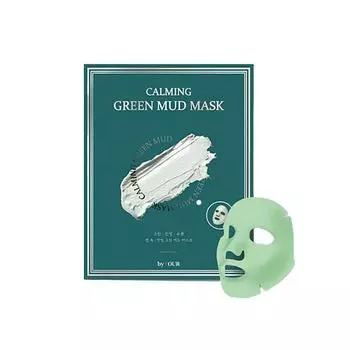 ОТ: НАША Успокаивающая маска с зеленой грязью 13 г * 3 листа