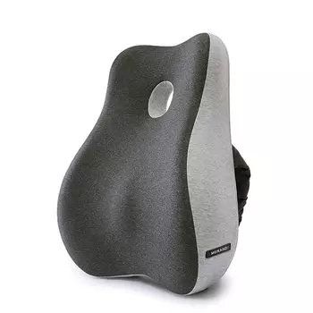 от Physical Meikaso Поясничный поясничный отдел талии автомобиля Полая спина для вождения Удобный поясничный отдел памяти для нижней части спины Монтажный моющийся [Под наблюдением терапевта]