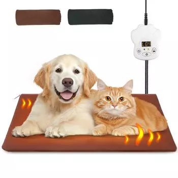 от питомца iKuma Pet Hot Carpet 65x40 см обогреватель для домашних животных для кошек собак с регулируемой температурой функция таймера сертифицированный PSE коврик для обогрева домашних животных