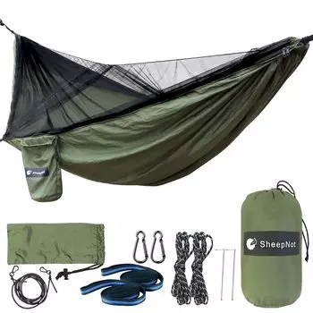 от SheepNot Гамак с москитной сеткой соло с насекомыми для хранения сумки японская инструкция Sheep Knot [бренд Kobe] Сетка, кемпинг, веревка,