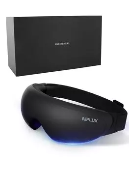 от Университета Кюсю NIPLUX Eye Warmer EMS EYE RELAX Eye Beauty Горячая маска для глаз EMS Eye Care Товары для согревания глаз Eye EMS Складной подарок на день [Под присмотром чёрный