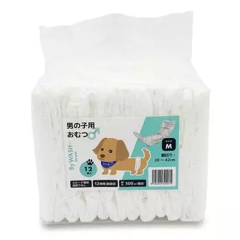 от wash for pet Подгузники для собак для собак манеры сделаны из супер впитывающего материала на 12 часов 24 комплект из 2 мальчиков, брюки, Япония, (M (24 листа), простыни),