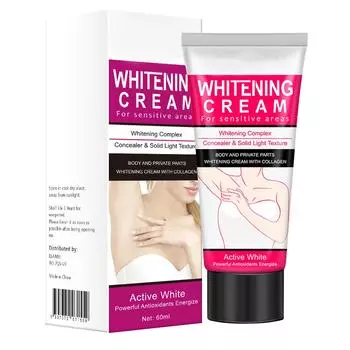 Отбеливание для подмышек, локтей, коленей, осветление бикини, подмышек, внутренней поверхности бедра One Size белый