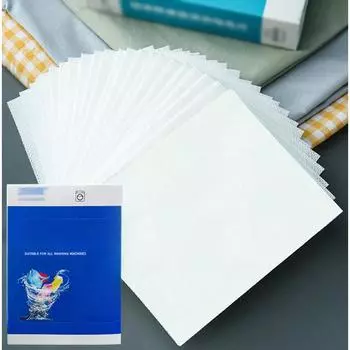 Отбеливатель против пятен Отбеливатель для стирки одежды Анти-пятно Лист для стирки с основным средством для удаления пятен Цветная впитывающая бумага Бумага с пузырьками для стирки Анти-крест для цветного белья