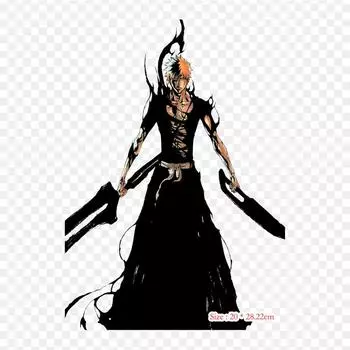 Отбеливатель Тысячелетняя кровавая война Ичиго Куросаки Рукия Кучики Аниме Лрон на нашивки для сумки для одежды Футболка Теплопередающие наклейки Полосы Аппликации