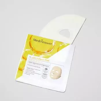 [Отбеливающая эластичность] Маска MediAnswer Vita Collagen 1 лист, корейская маска в упаковке