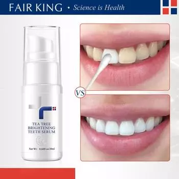 Отбеливающая эссенция для зубов чайного дерева, очищающая сыворотка для гигиены полости рта, удаляет пятна налета, отбеливание зубов, стоматологический инструмент, зубная паста 1pcs