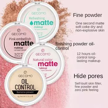 Отбеливающая пудра для контроля жирности, тональная основа, консилер, матовая сухая влажная пудра, рассыпчатая пудра, долговечная водостойкая пудра-хайлайтер для женского макияжа