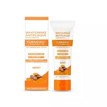 Отбеливающая зубная паста Antiplaque на основе трав Отбеливает зубы Не содержит фтора Не содержит искусственных ароматизаторов Не содержит веганов Пенится мин. One Size