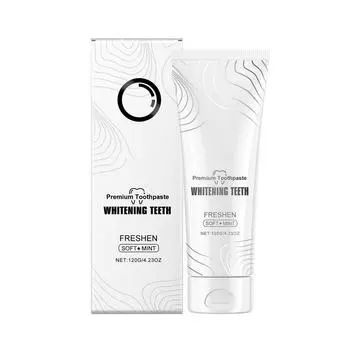 Отбеливающая зубная паста безопасно удаляет пятна и зубной камень, освежает дыхание и очищает зубы. One Size белый