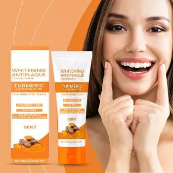Отбеливающая зубная паста на основе трав против зубного налета, отбеливает зубы, без фтора, без искусственных ароматизаторов, бесплатная, веганская, бесплатная, пенящаяся, мин. One Size