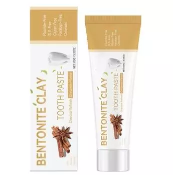 Отбеливающая зубная паста с вулканическим пеплом и бентонитом, отбеливающая зубная паста для удаления пятен, чтобы улучшить состояние желтых зубов One Size