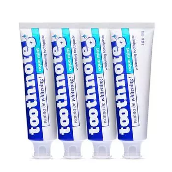 Отбеливающая зубная паста Toothnote со вкусом мяты, 4 шт., 100 г