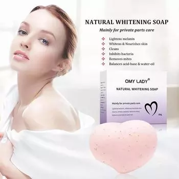 Отбеливающее мыло с ароматом персика, женское интимное мыло, скраб для тела, органическое натуральное отбеливающее мыло 80 г