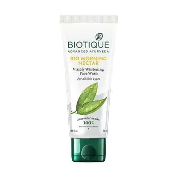 Отбеливающее средство для умывания (50 мл), Bio Morning Nectar Visibly Whitening Face Wash, Biotique 5.5