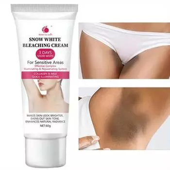 Отбеливающий крем для чувствительных участков кожи от снега - Питательный лосьон для тела, богатый витамином С, никотинамидом и экстрактом центеллы азиатской Красота 1 Pcs