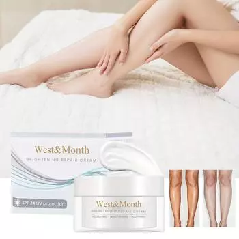 Отбеливающий крем для тела, чтобы осветлить тусклые локтевые суставы, осветлить кожу, отбелить цвет тела и украсить кожу. 100g