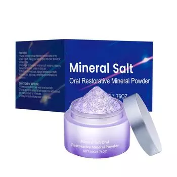 Отбеливающий порошок для зубов, эффективно укрепляет зубную эмаль и освежает дыхание (50г) One Size фиолетовый