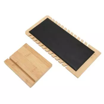 Отдельно стоящая стойка для ожерелий, большая емкость, бамбуковая доска, съемный мольберт для демонстрации ювелирных изделий