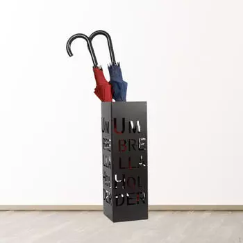 Отдельно стоящий держатель для зонтов для отеля с экономичным дизайном чёрный