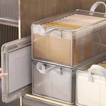 Отдельно стоящий ящик для хранения с ручкой, большой вместимости, легко моется, складной, для белья