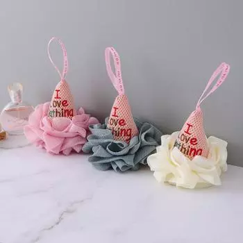 Отдельно упакованные шарики для ванны с цветами и мороженым, чистящие полотенца, высококачественные нерассыпающиеся шарики с цветами для ванны, шарики для соляных ванн белый